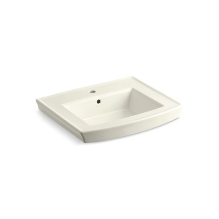 Kohler Archer Pedestal Bathroom Sink With Single Faucet Hole 2358-1-96